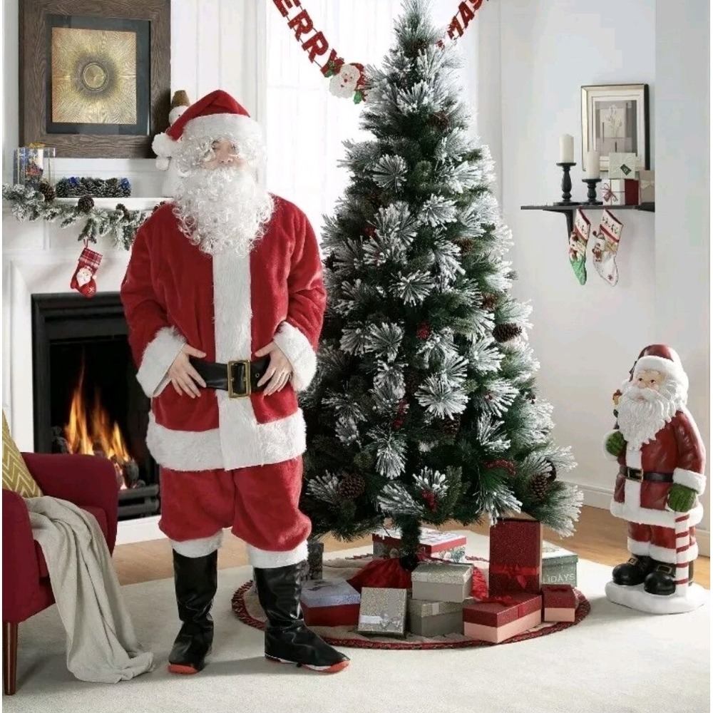 Holiday‎ Time 7-Piece Santa Suit, One Size Fits Most